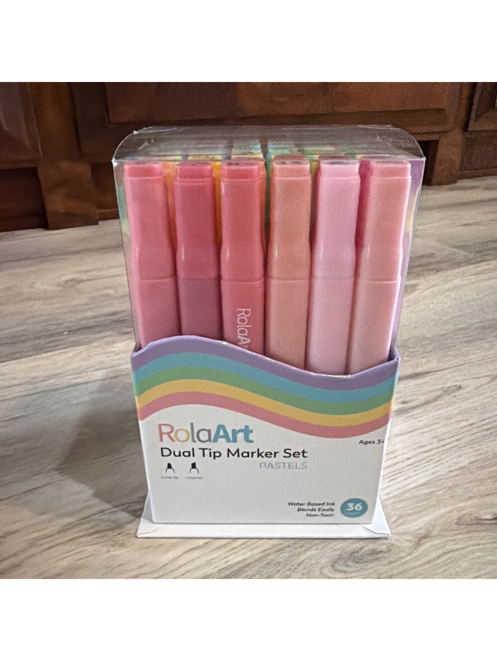 Rotary Dual Tip Marker Set Pastels 36 Count